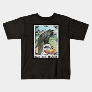 SECRETS Raven Totem Spirit Guide Kids T-Shirt